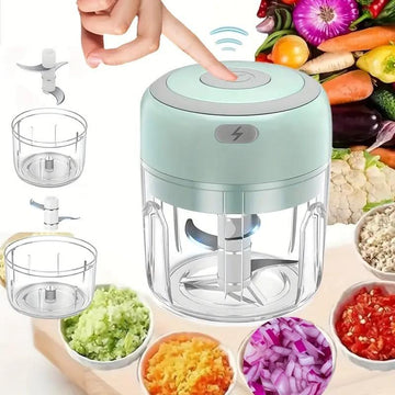 My Cook Ease Garlic Blender 250ml – Mini Electric Food Chopper for Garlic, Onion & Herbs