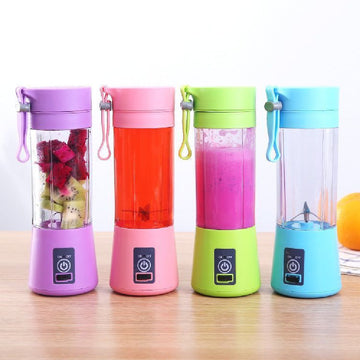 My Cook Ease Portable Blender 380ml – USB Rechargeable Mini Juicer Mixer with 6 Blades