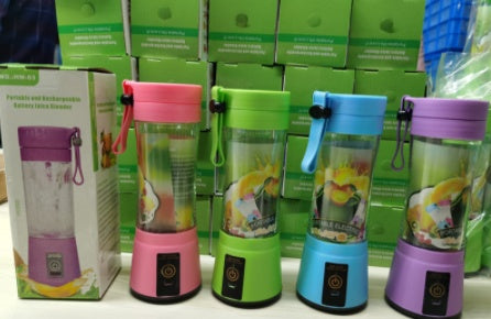 My Cook Ease Portable Blender 380ml – USB Rechargeable Mini Juicer Mixer with 6 Blades